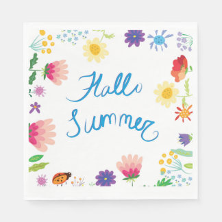 Guardanapo De Papel Hallo Summerville - Ilustração Floral
