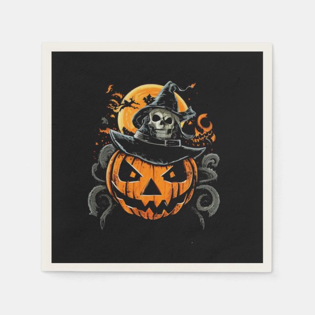 Guardanapo De Papel Halloween/abóbora/outono/outono  (Frente)