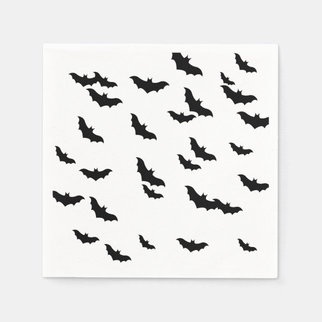 Guardanapo De Papel Halloween Bats Napkin (Frente)