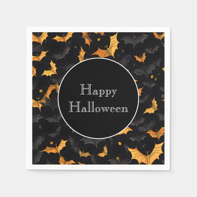 Guardanapo De Papel Halloween Bats Paper Napkins (Frente)