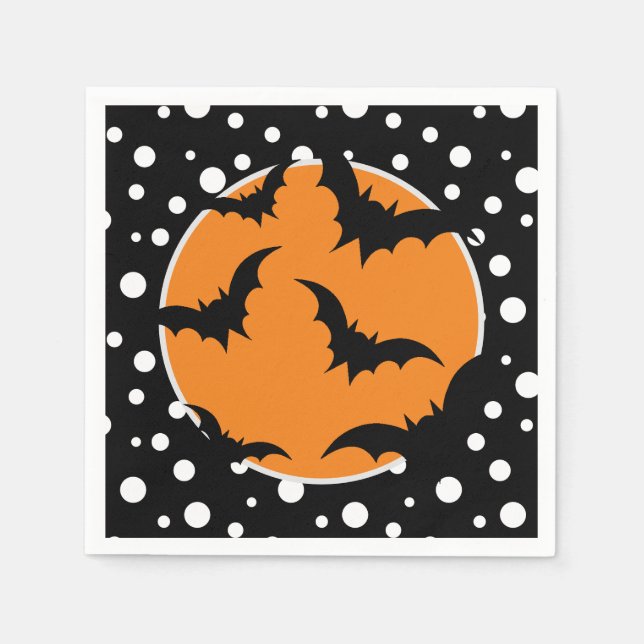 Guardanapo De Papel Halloween Bats Paper Napkins (Frente)