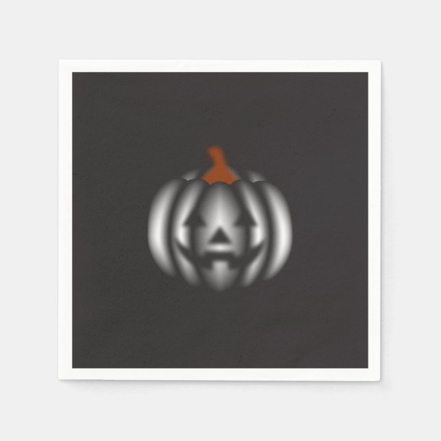 Guardanapo De Papel Halloween black pumpkin  (Frente)