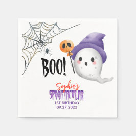 Guardanapo De Papel Halloween Boo Spooktacular Ghost