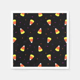 Guardanapo De Papel Halloween Candy Corn Pattern