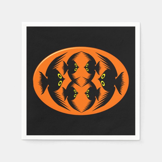 Guardanapo De Papel Halloween Crows Paper Napkins (Frente)