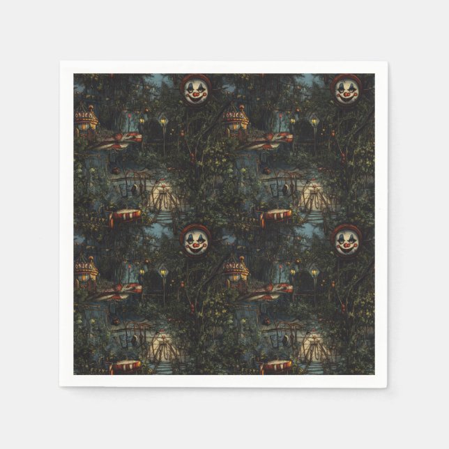 Guardanapo De Papel Halloween de Carnaval assustador (Frente)