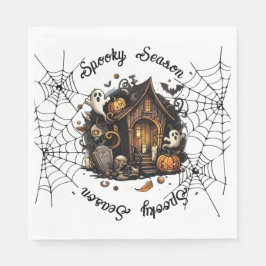 Guardanapo De Papel Halloween 👻 época assustadora 💀 Napkins 🍽️