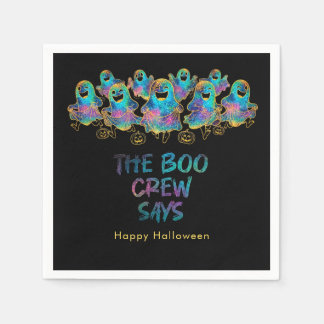 Guardanapo De Papel Halloween Fantasma Engraçado Brilho Faus