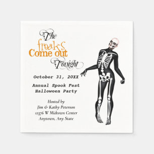 Guardanapo De Papel Halloween Freak Zombie Skeleton Personalizado