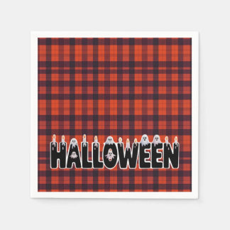 Guardanapo De Papel Halloween Ghost Candle Lettering