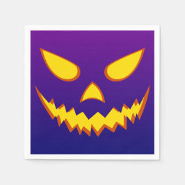 Guardanapo De Papel Halloween Grinning Face Jack o Lanterna Pumpkin