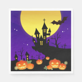 Guardanapo De Papel Halloween Haunted House