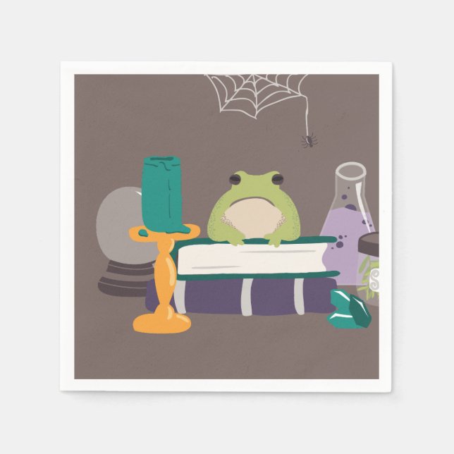 Guardanapo De Papel Halloween - Ingredientes da Espelha das Bruxas (Frente)