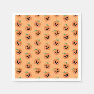 Guardanapo De Papel Halloween Kawaii Pumpkins Pattern