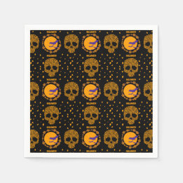 Guardanapo De Papel Halloween Legal e assustador do Caveira Floral
