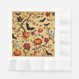 Guardanapo De Papel Halloween Medieval French Patterno Paper Napkin