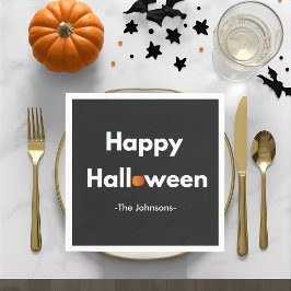 Guardanapo De Papel Halloween Moderno Minimalista - Personalizado