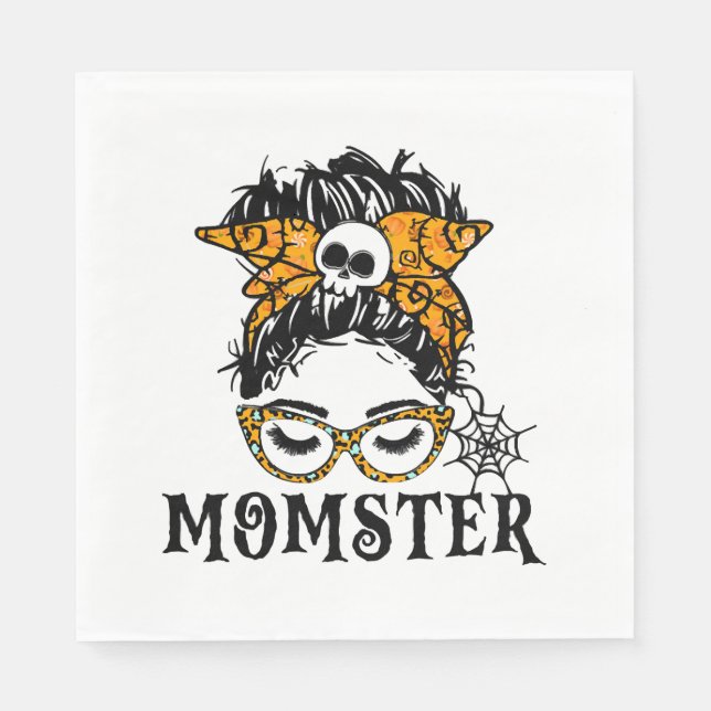 Guardanapo De Papel Halloween Momster (Frente)