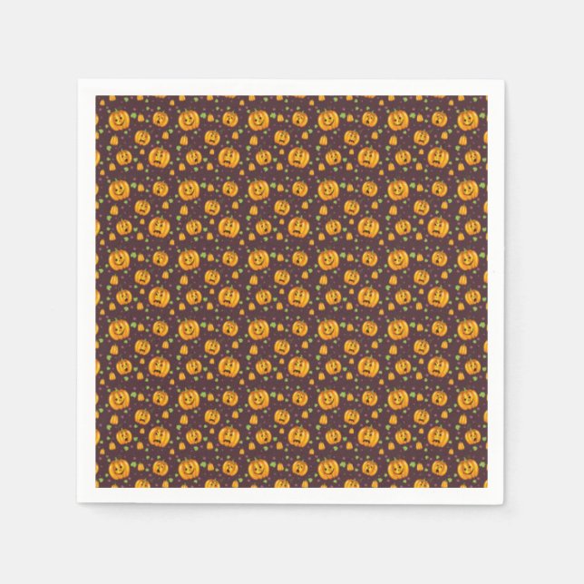 Guardanapo De Papel Halloween Napkin/Pumpkins (Frente)