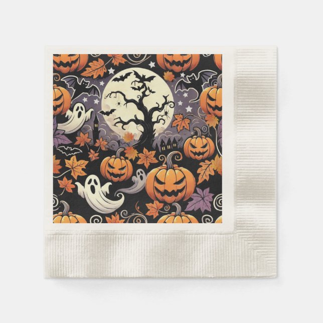 Guardanapo De Papel Halloween/Outono (Frente)