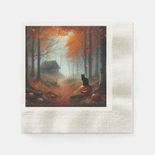 Guardanapo De Papel Halloween/outono/Outono/Abóbora/gato