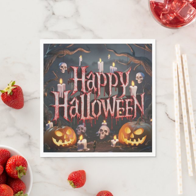 Guardanapo De Papel Halloween - Papel Napkin (Insitu)