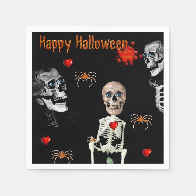 Guardanapo De Papel Halloween Paper Napkins, Feliz Dia das Bruxas (Frente)