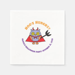 Guardanapo De Papel Halloween Paper Napkins Owl Devil
