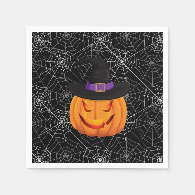 Guardanapo De Papel Halloween Paper Napkins-Pumpkin (Frente)
