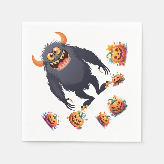 Guardanapo De Papel Halloween Patttern On (Frente)