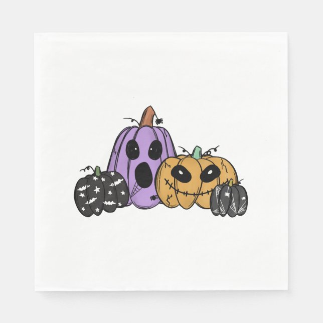 Guardanapo De Papel Halloween Pumpkin (Frente)