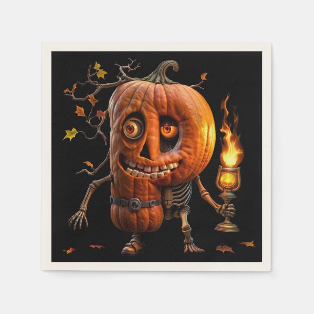 Guardanapo De Papel Halloween Pumpkin (Frente)