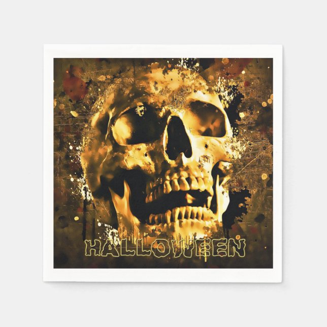 Guardanapo De Papel Halloween Skull (Frente)
