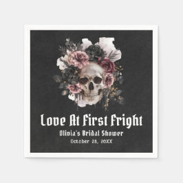 Guardanapo De Papel Halloween Skull Love No Primeiro Chá de panela