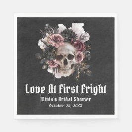 Guardanapo De Papel Halloween Skull Love No Primeiro Chá de panela