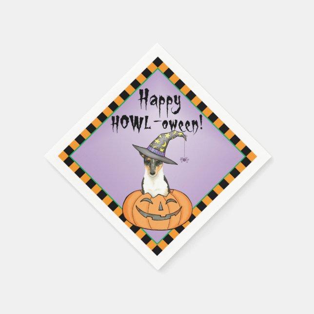 Guardanapo De Papel Halloween Smooth Collie (Canto)