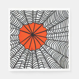 Guardanapo De Papel Halloween Spider Web