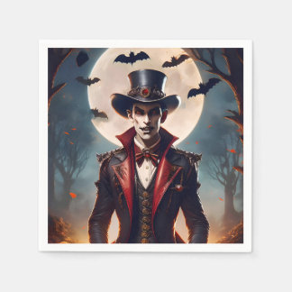 Guardanapo De Papel Halloween Steampunk Gótico Zumbi Vampiro