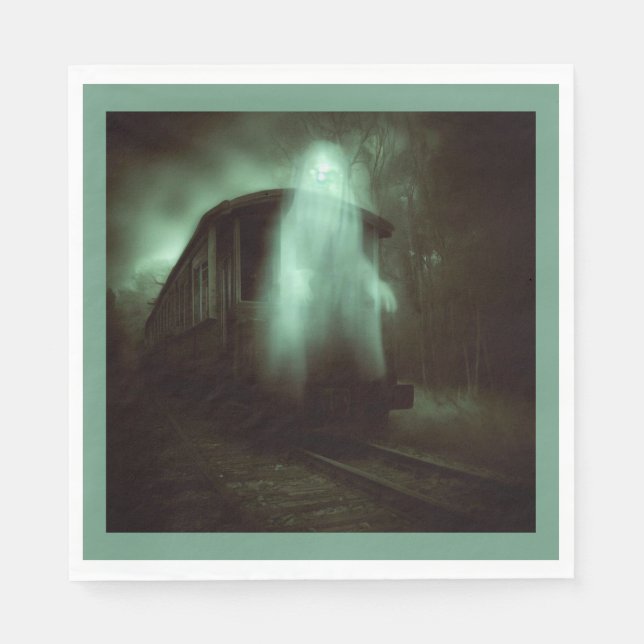 Guardanapo De Papel Halloween - Trem Assombrado 2 (Frente)