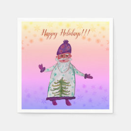 Guardanapo De Papel Hally Holidays Santa Claus Napkins
