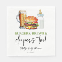 Hambúrgueres Cervejas e Fraldas Também! Chá de Beb