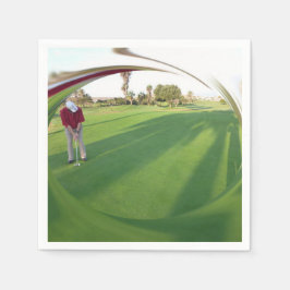 Guardanapo De Papel HAMbyWhiteGlove - Paper Napkin - Golfer on Green
