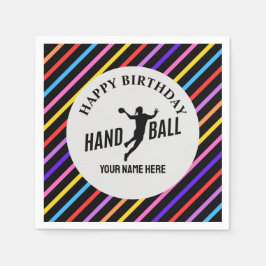 Guardanapo De Papel Handball Girl Birthday, Handball Player Gift