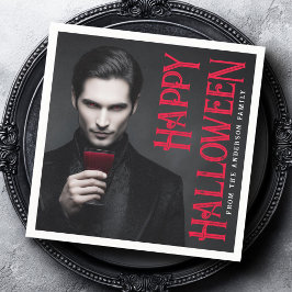 Guardanapo De Papel Handsome vampire drinking blood Halloween party