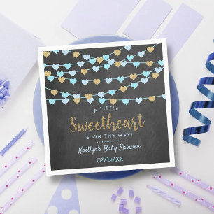 Guardanapo De Papel Hang Love Hearts Little Sweetheart Chá de fraldas