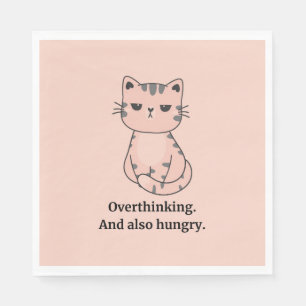 Guardanapo De Papel Hangry Cat