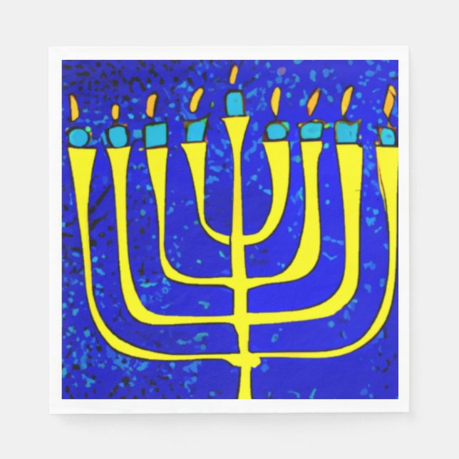 Guardanapo De Papel Hanukkah (Frente)