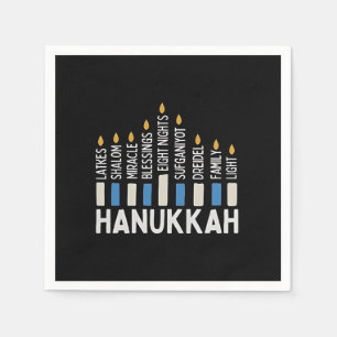 Guardanapo De Papel Hanukkah Jewish Holiday Menorah Jew