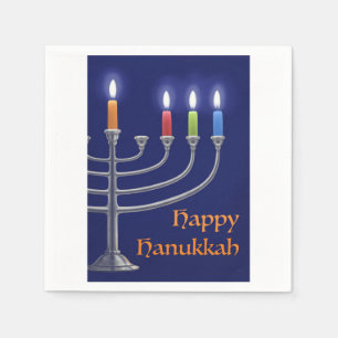 Guardanapo De Papel "Hanukkah Menorah." Napkins
