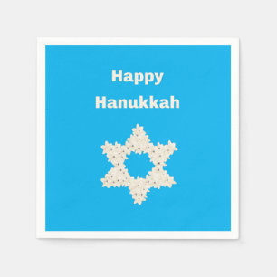 Guardanapo De Papel Hanukkah Saudação com Flores